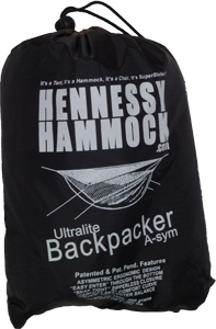 Hennessy Hammock Ultralite Backpacker Asymmetric Zip